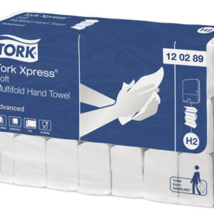 Tork 120289 White 2-Ply Xpress Soft Multifold Hand Towels - Case of 3780