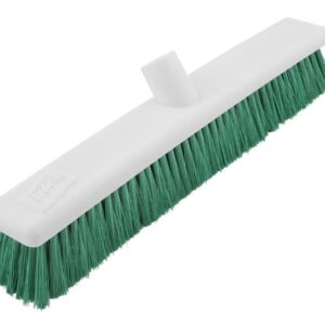 Washable 30cm Soft Bristle Broom Head Only - Green