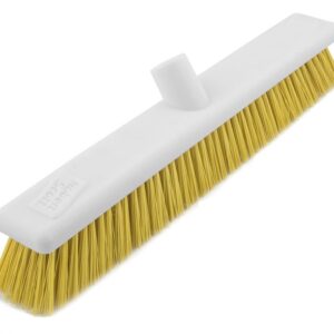 Washable 30cm Soft Bristle Broom Head Only - Yellow