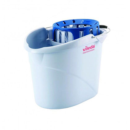 Vileda Supermop 10 Litre Bucket & Wringer - Blue