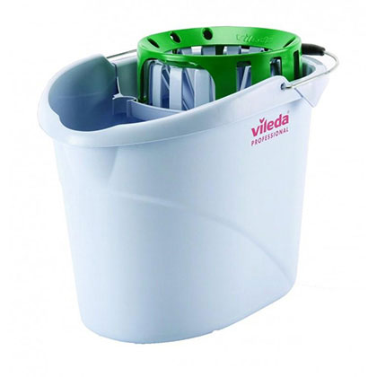 Vileda Supermop 10 Litre Bucket & Wringer - Green