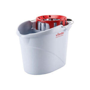 Vileda Supermop 10 Litre Bucket & Wringer - Red