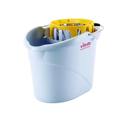 Vileda Supermop 10 Litre Bucket & Wringer - Yellow