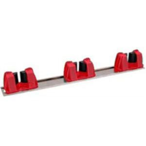 Wall Mounted 3-Pole Holder - Red