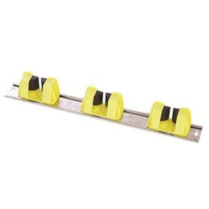 Wall Mounted 3-Pole Holder - Yellow